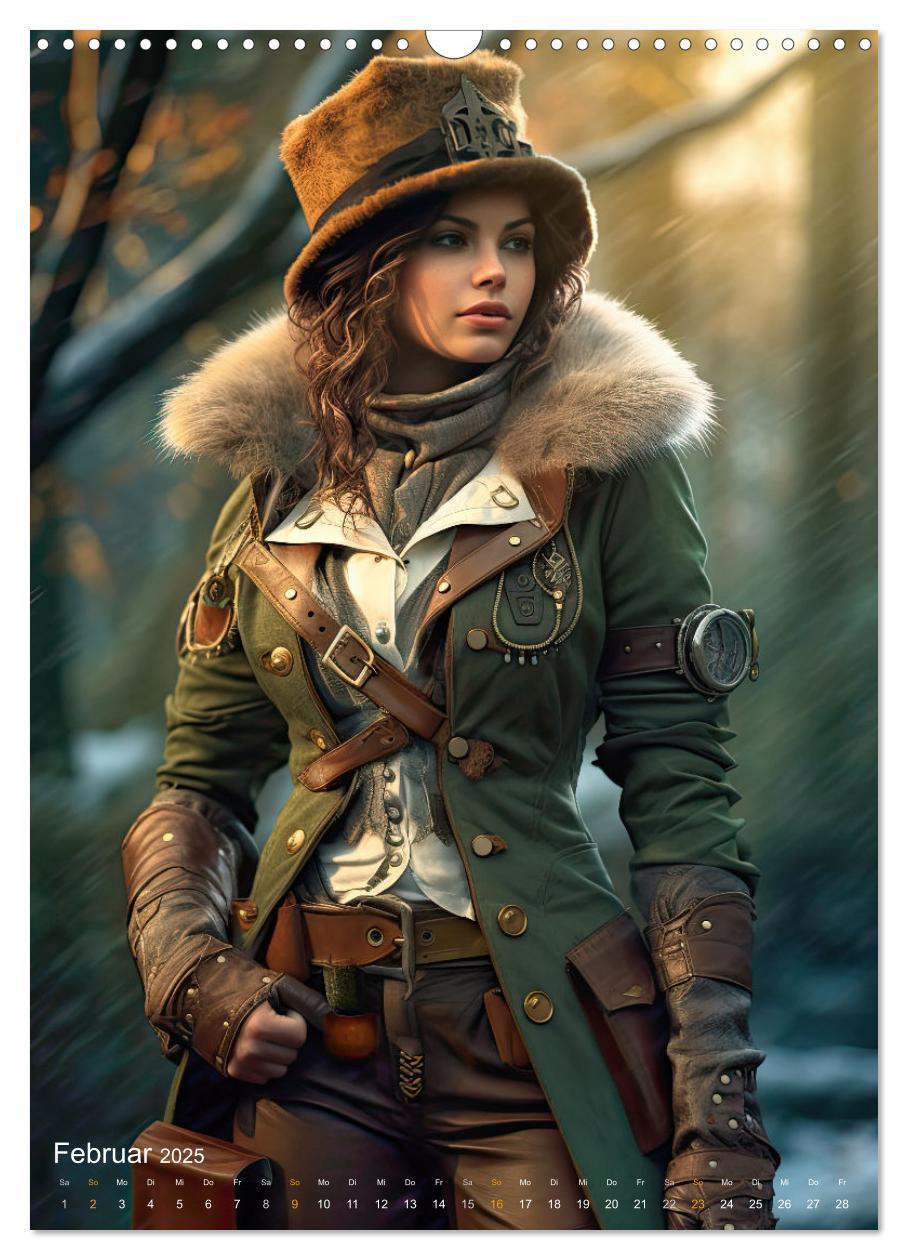 Bild: 9783435870554 | Steampunk Ladies (Wandkalender 2025 DIN A3 hoch), CALVENDO...