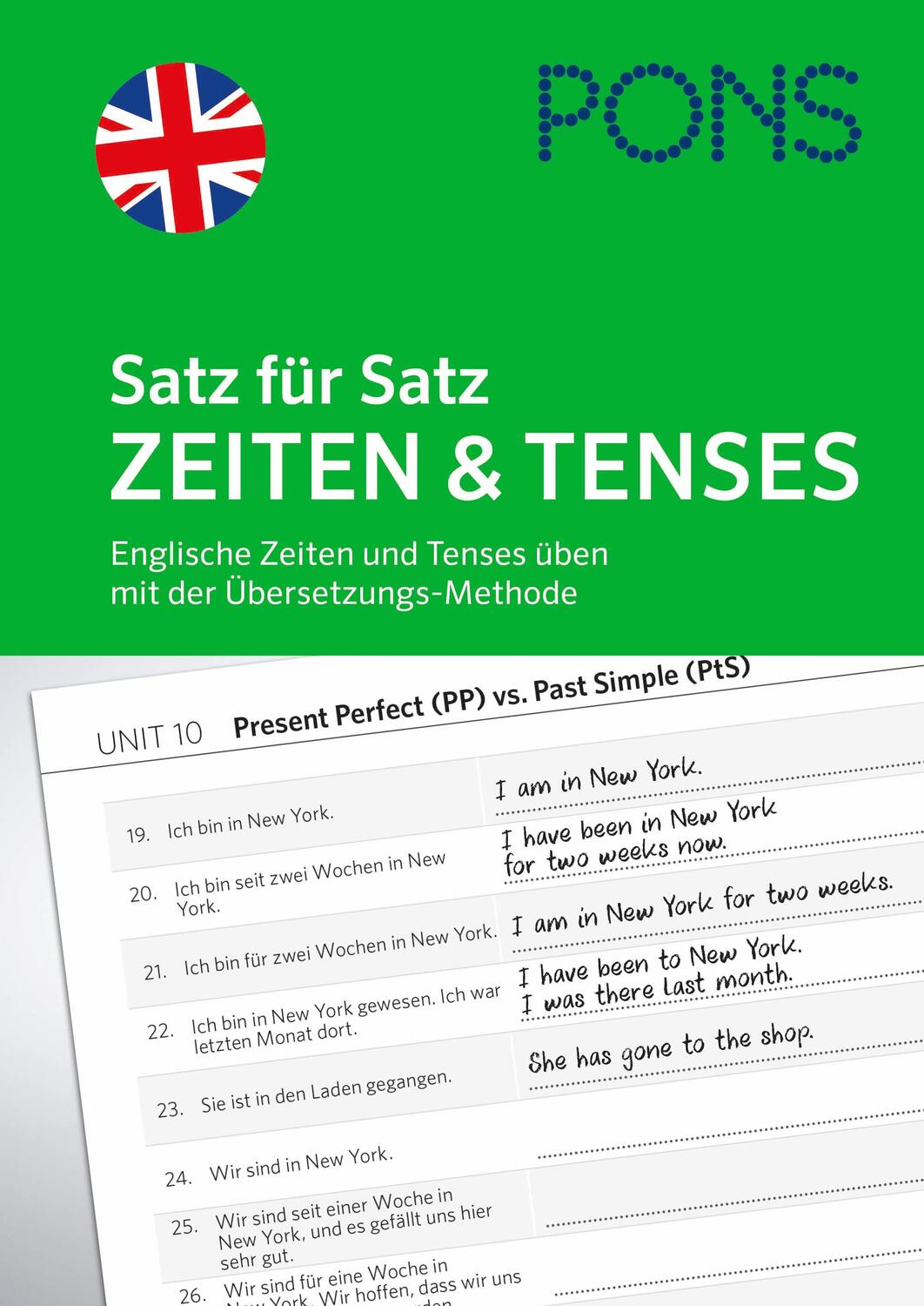 Cover: 9783125623484 | PONS Satz für Satz Englisch Zeiten und Tenses | Taschenbuch | Deutsch