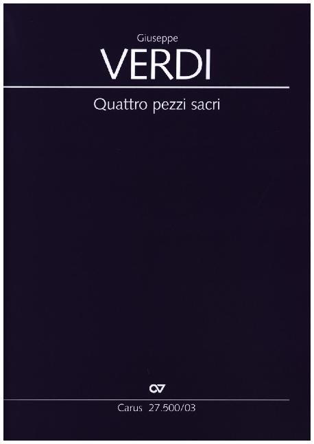 Cover: 9790007137342 | Quattro Pezzi Sacri | Giuseppe Verdi | Klavierauszug | Italienisch