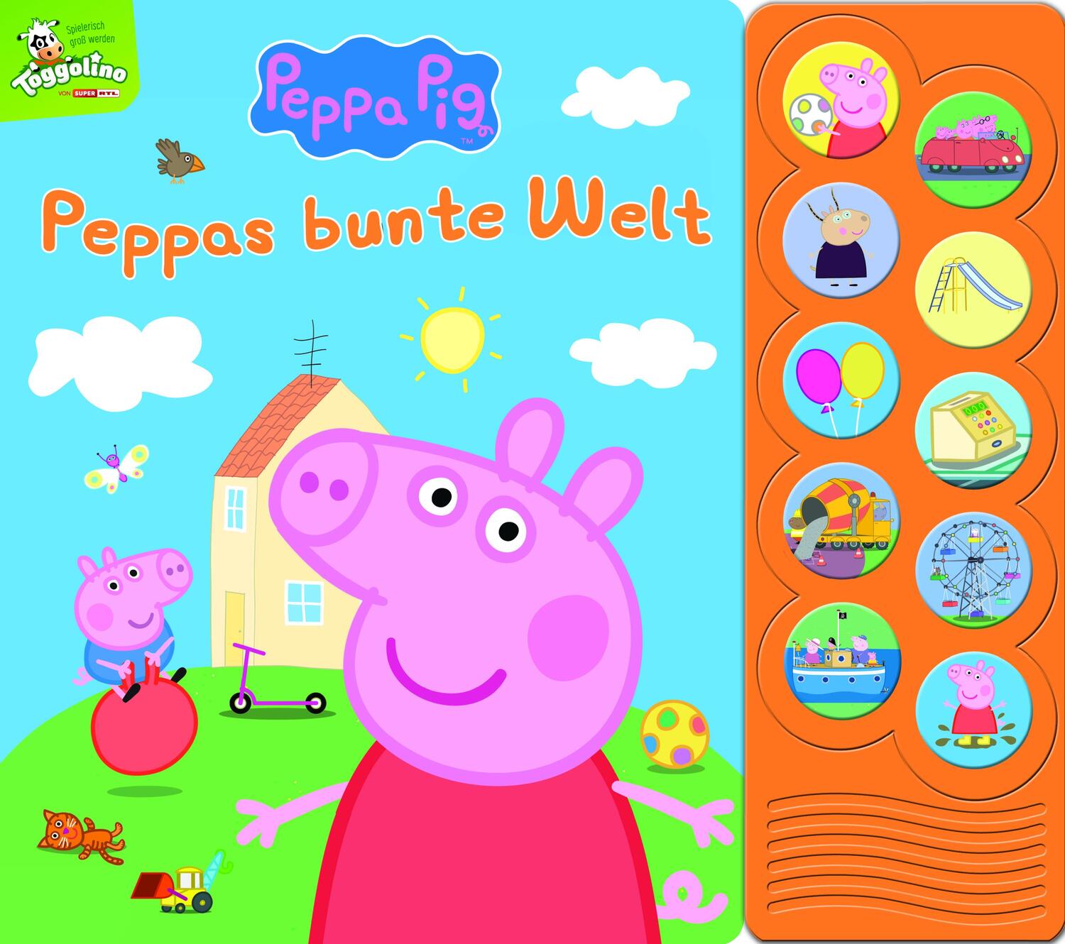 Cover: 9781503748637 | Peppa Pig - Peppas bunte Welt - Interaktives Pappbilderbuch mit 10...