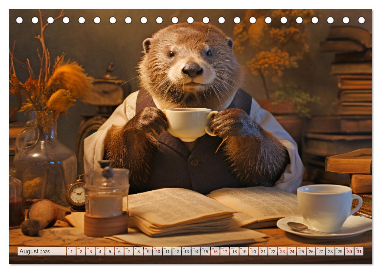 Bild: 9783383892721 | Otter bei der Arbeit (Tischkalender 2025 DIN A5 quer), CALVENDO...