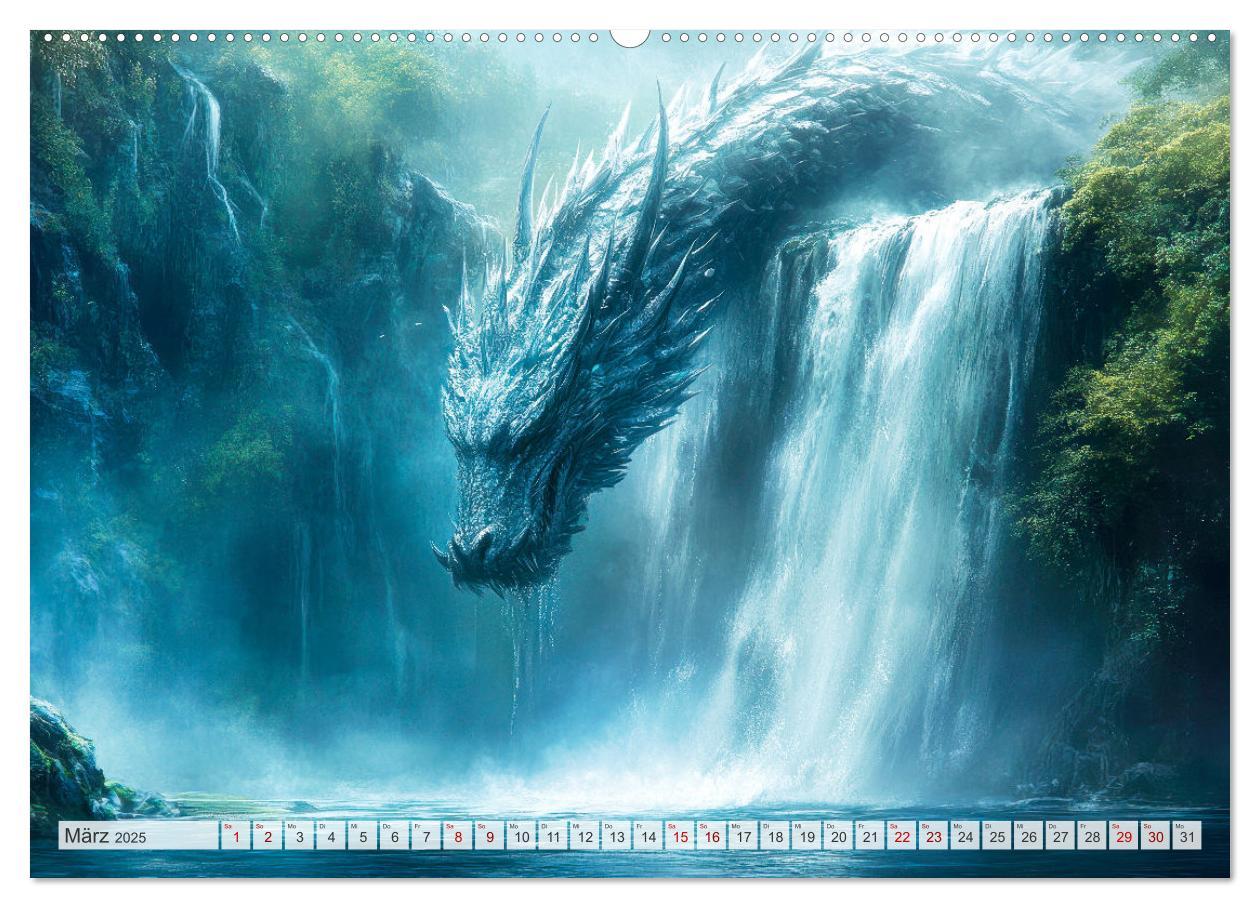 Bild: 9783457181492 | MÄCHTIGE DRACHEN Mystische Wesen (Wandkalender 2025 DIN A2 quer),...