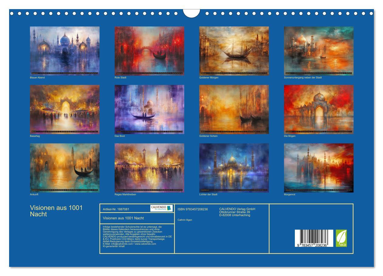 Bild: 9783457208236 | Visionen aus 1001 Nacht (Wandkalender 2025 DIN A3 quer), CALVENDO...