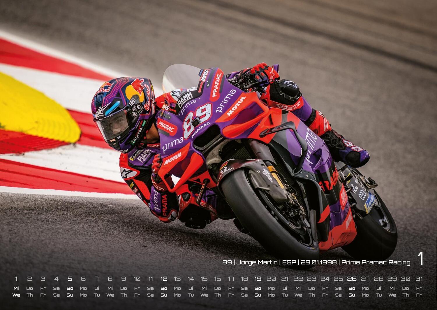 Bild: 9783986734022 | Motorrad Grand Prix 2025 - Kalender MotoGP DIN A2 | GP-Fever. de