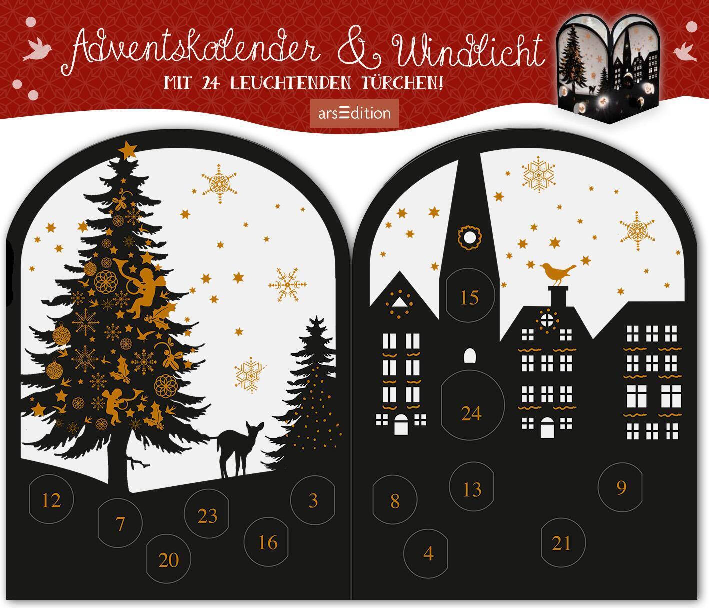 Cover: 4014489119111 | Teelichthäuschen Abendstunde | Adventskalender | Kalender | 4 S.