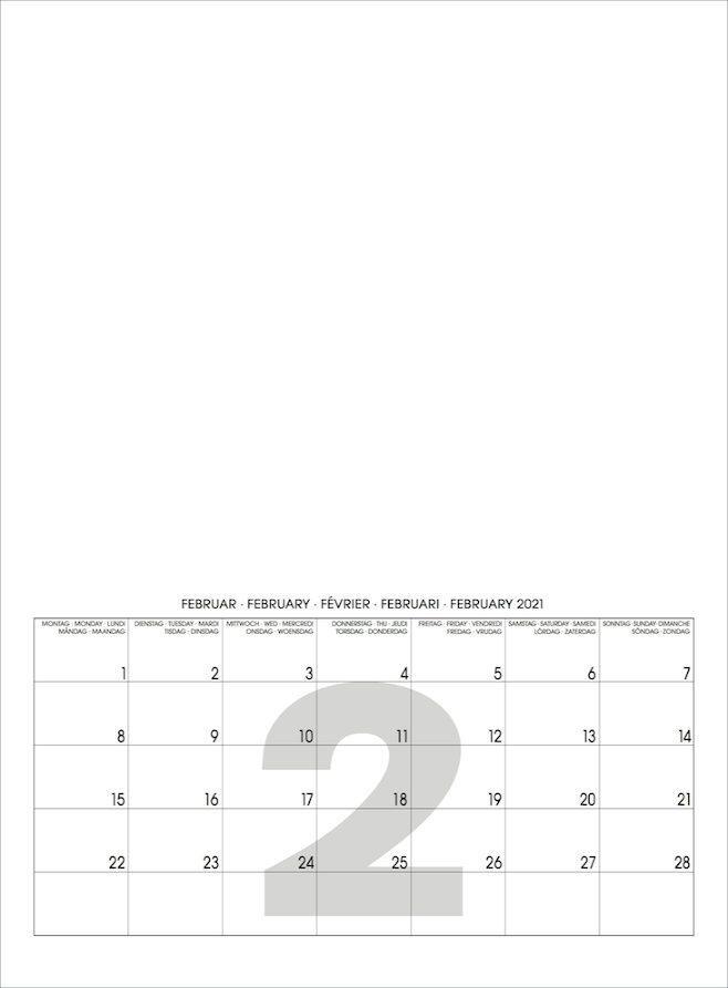 Bild: 9783931282110 | Mini White 2025  Blanko Mini A4 Format | Baback Haschemi | Kalender