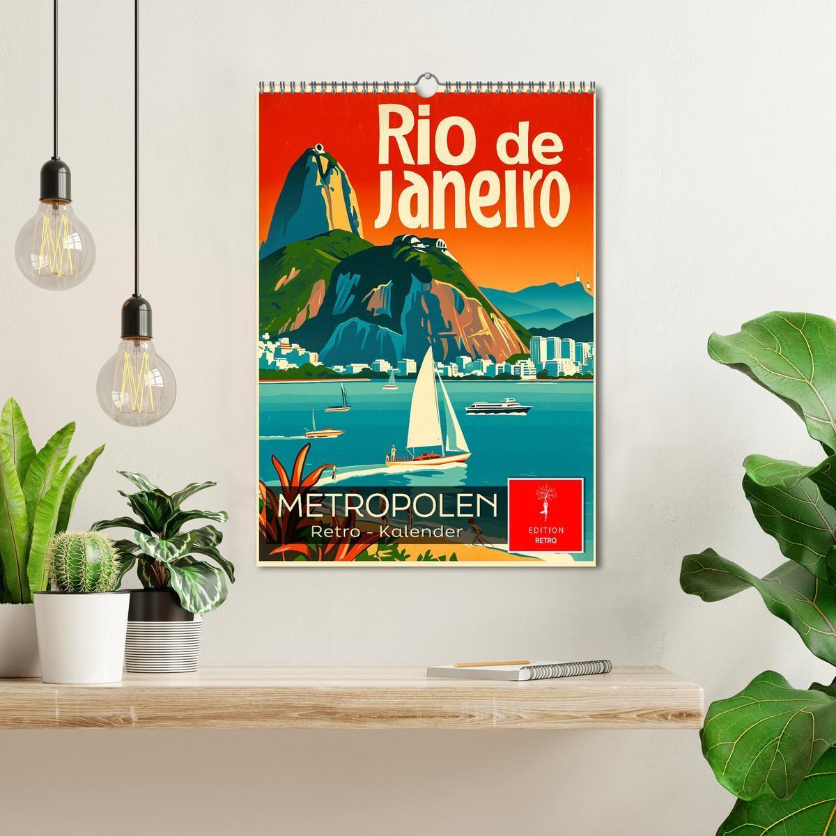 Bild: 9783383761256 | Metropolen Retro-Kalender (Wandkalender 2025 DIN A3 hoch), CALVENDO...