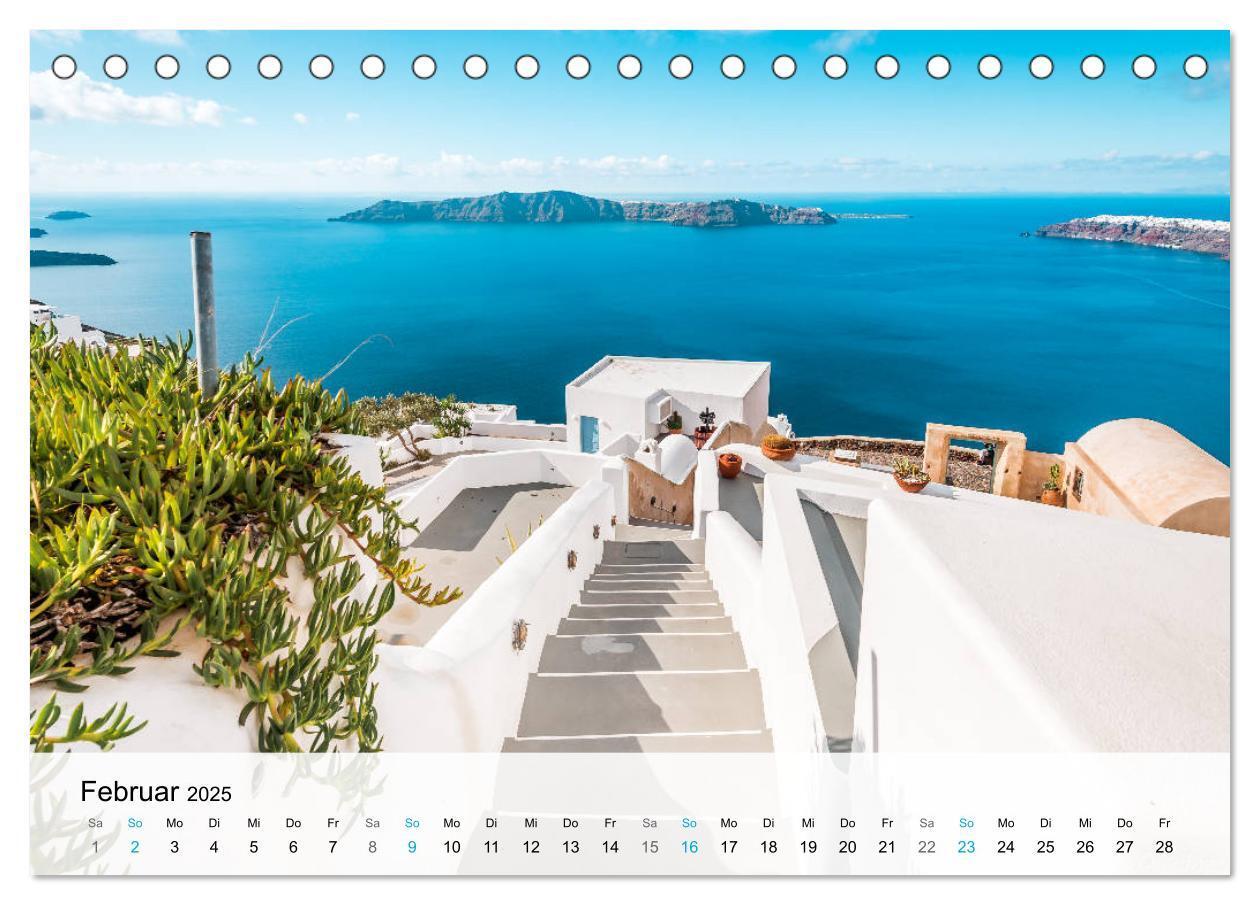 Bild: 9783435107803 | Santorini - Die malerische Kykladeninsel (Tischkalender 2025 DIN A5...