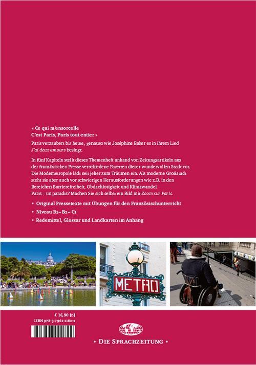 Rückseite: 9783796111822 | Zoom sur Paris | Entre rêve et réalité | Bettina Fischer | Taschenbuch