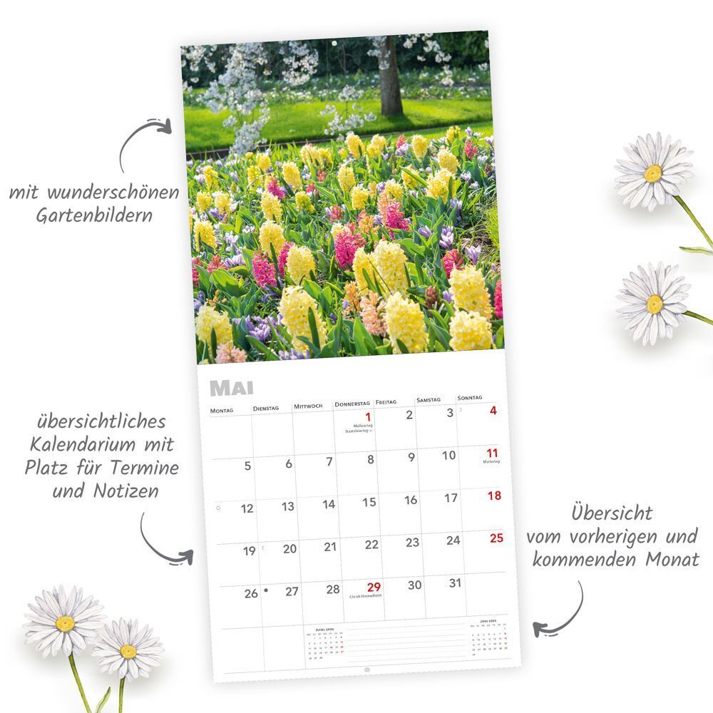 Bild: 9783988021908 | Trötsch Broschürenkalender Gartenträume 2025 | Wandplaner | Co.KG