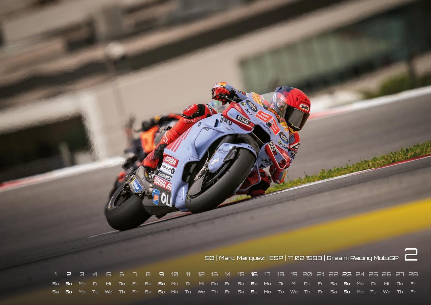 Bild: 9783986734022 | Motorrad Grand Prix 2025 - Kalender MotoGP DIN A2 | GP-Fever. de