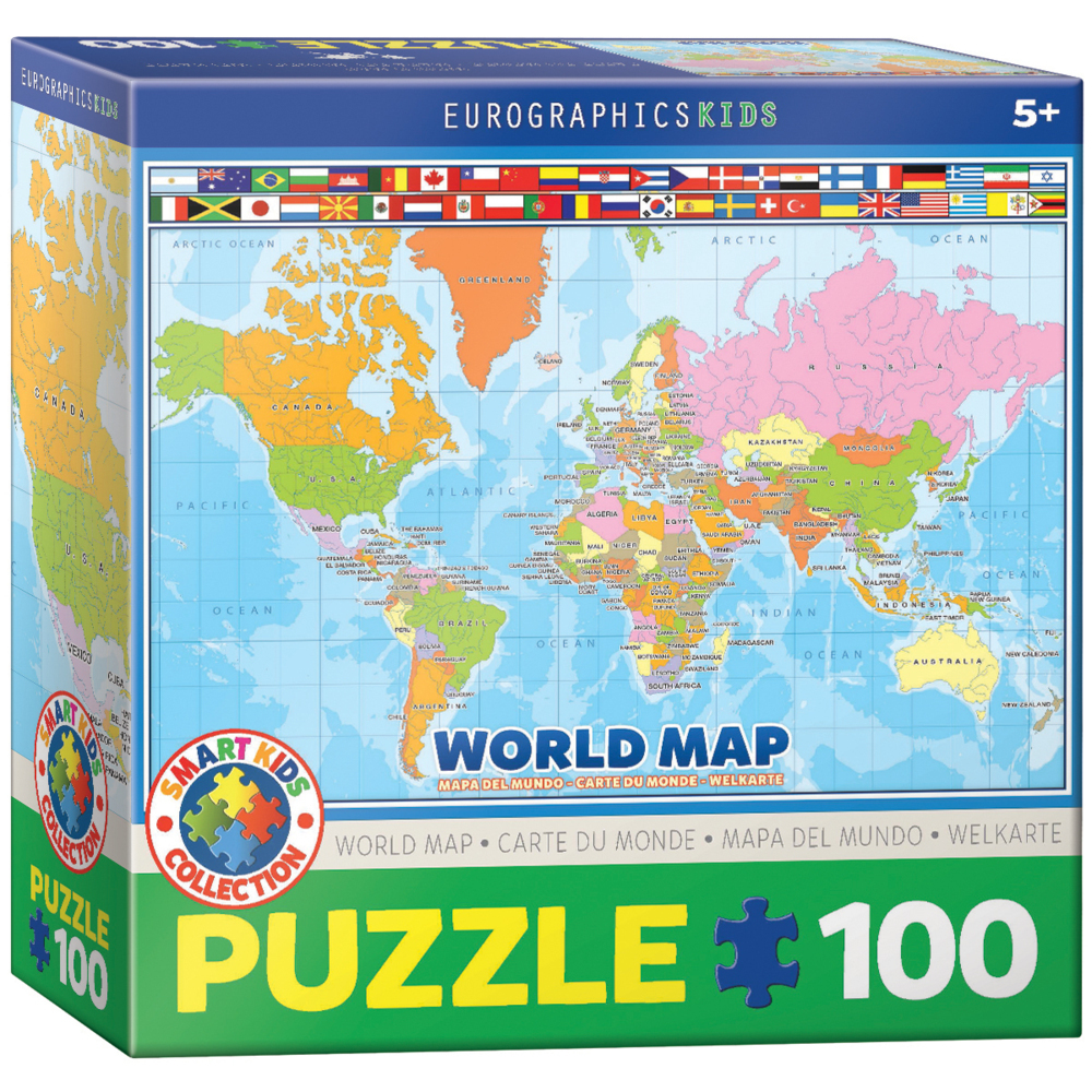 Cover: 628136602716 | Weltkarte (Puzzle) | Spiel | In Spielebox | 6100-1271 | 2022