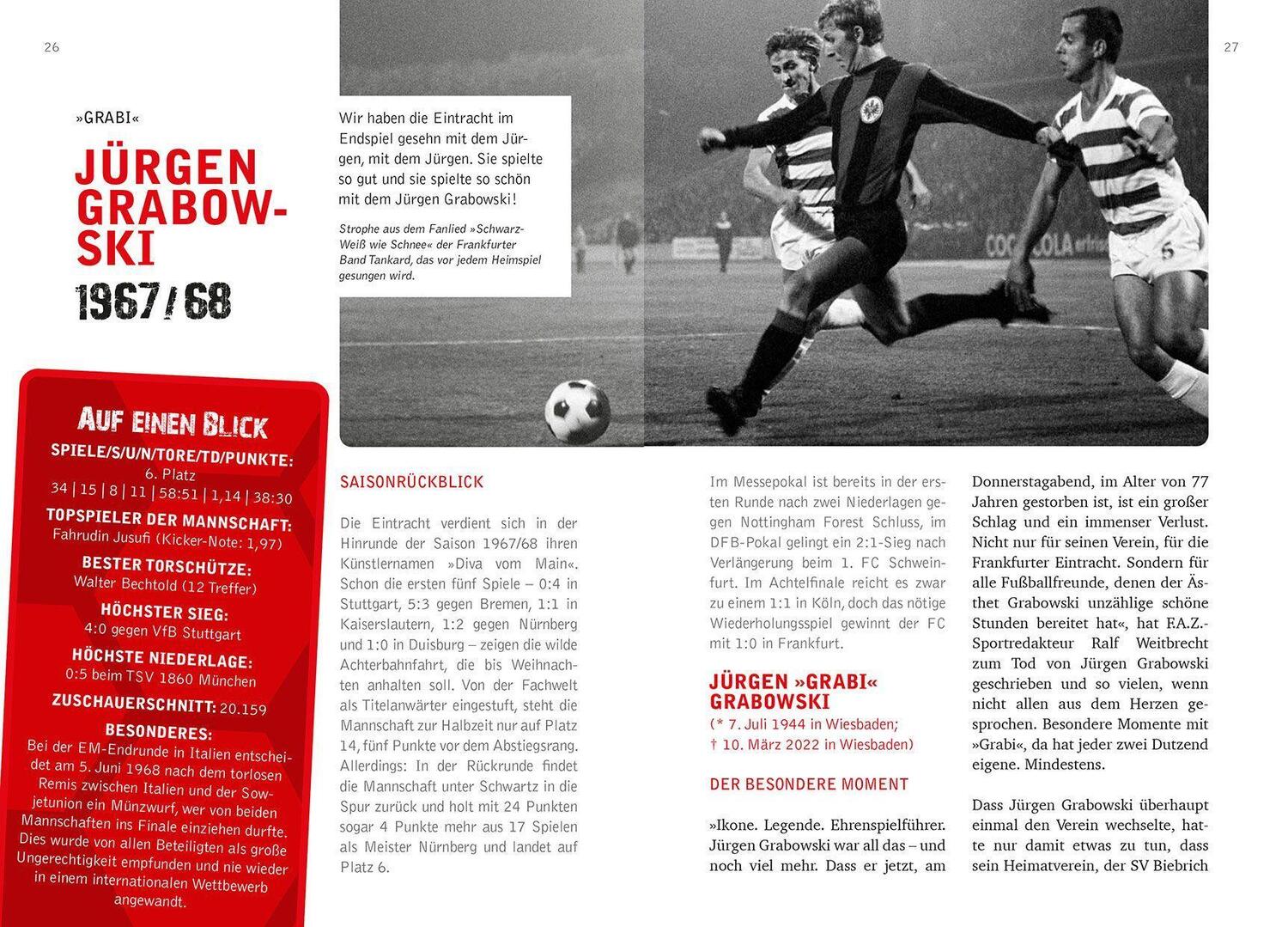 Bild: 9783955424428 | Legenden der Eintracht | 60 Spieler aus 60 Jahren Bundesliga | Buch