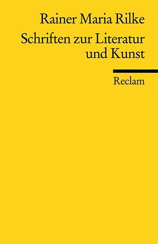Cover: 9783150186701 | Schriften zur Literatur und Kunst | Rainer Maria Rilke | Taschenbuch