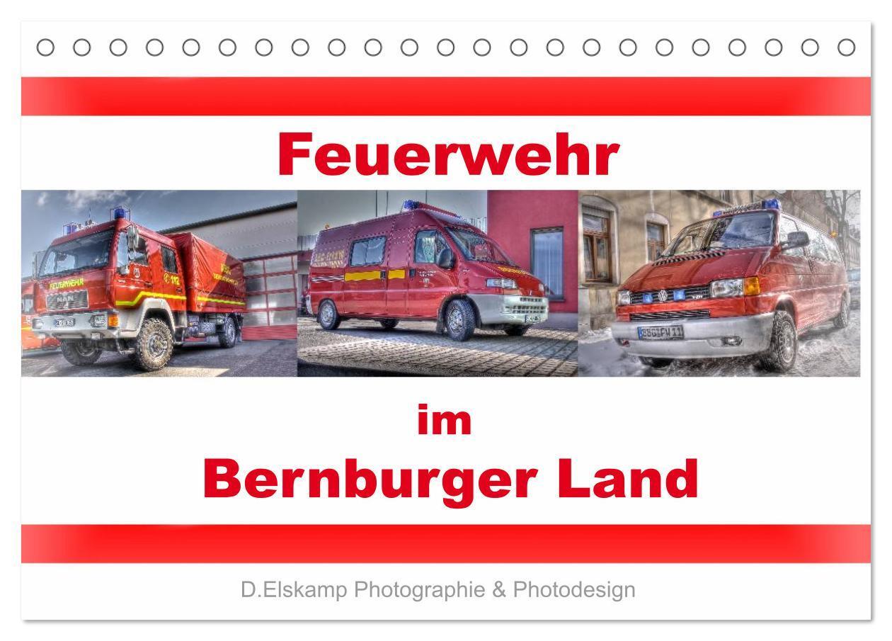 Cover: 9783383423604 | Feuerwehr im Bernburger Land (Tischkalender 2024 DIN A5 quer),...