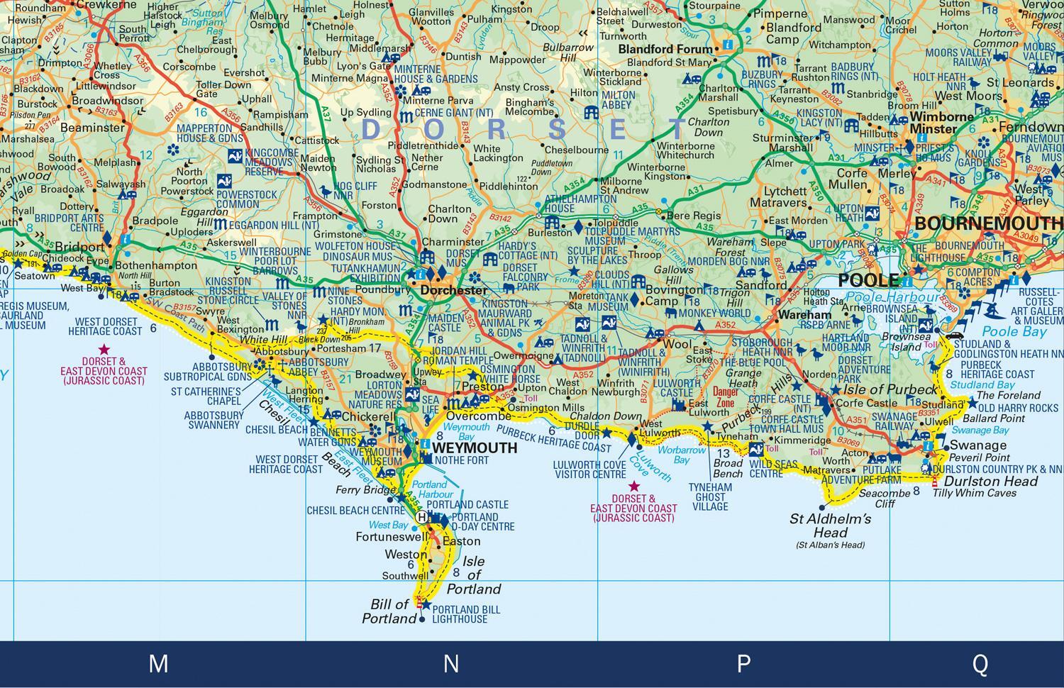 Bild: 9780008603007 | South West Coast Path National Trail Map | Collins Maps | (Land-)Karte