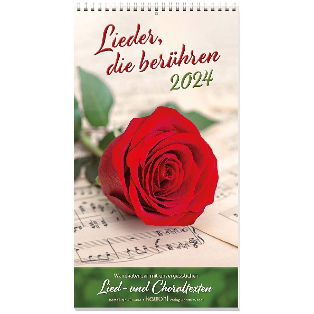 Cover: 9783754804346 | Lieder, die berühren 2024 | Lied- und Choraltexte | Kalender | 14 S.