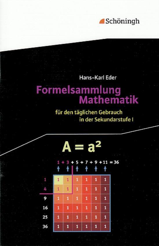 Cover: 9783140370035 | Formelsammlung Mathematik | Hans-Karl Eder | Broschüre | Deutsch
