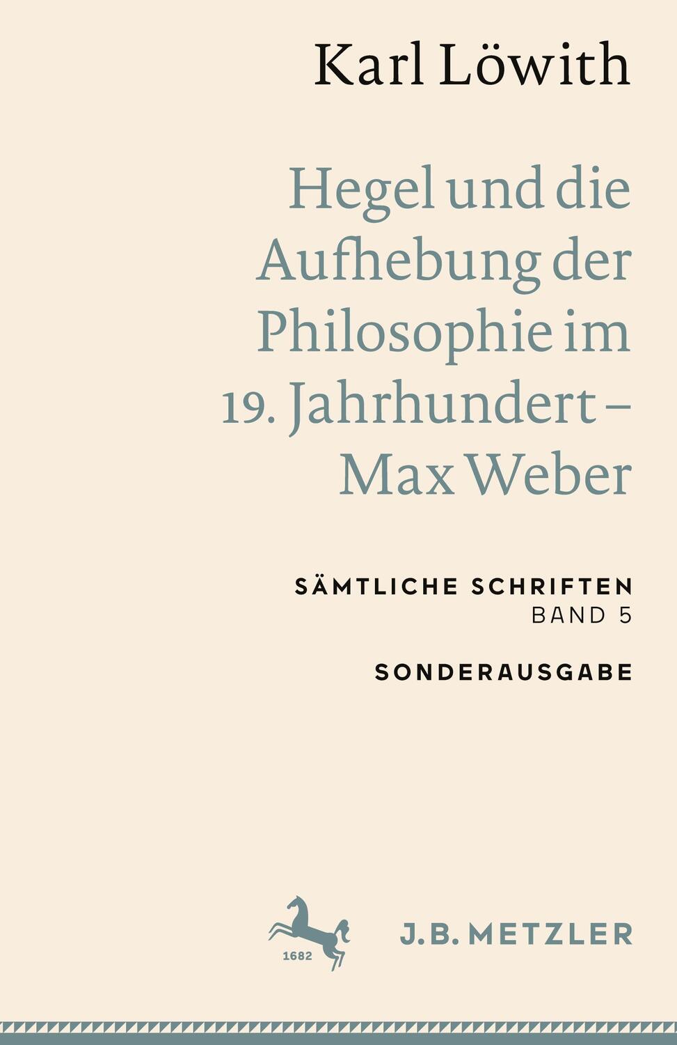 Cover: 9783662659366 | Karl Löwith: Hegel und die Aufhebung der Philosophie im 19....
