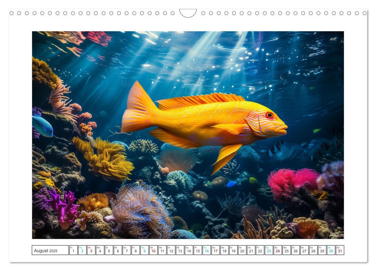 Bild: 9783383784378 | Exotische Fische (Wandkalender 2025 DIN A3 quer), CALVENDO...