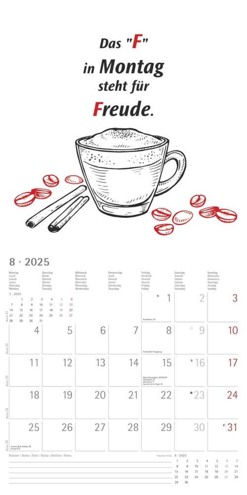 Bild: 4251732343132 | Alpha Edition - Sprüche 2025 Broschürenkalender, 30x30cm,...