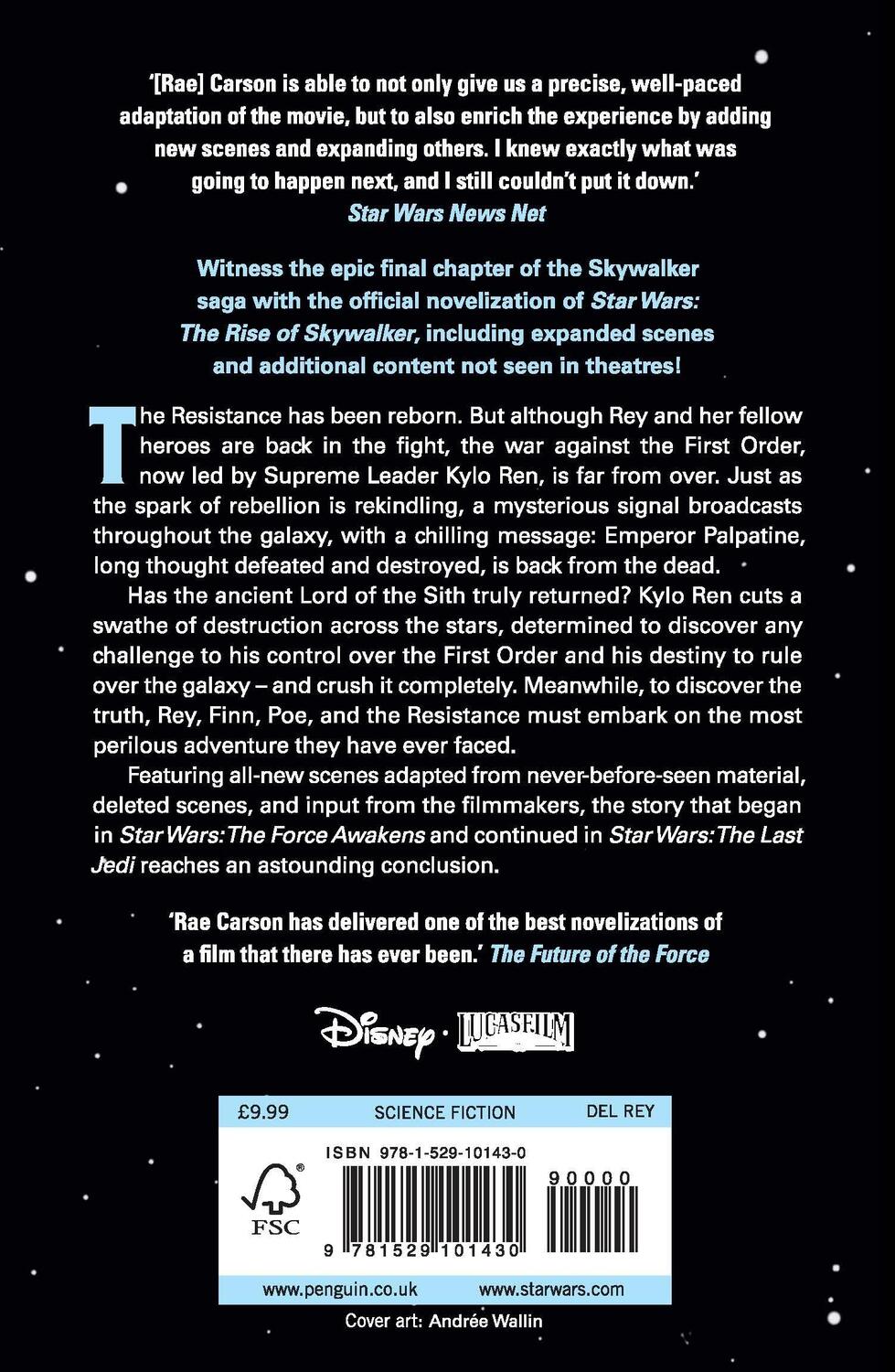 Rückseite: 9781529101430 | Star Wars: Rise of Skywalker (Expanded Edition) | Rae Carson | Buch