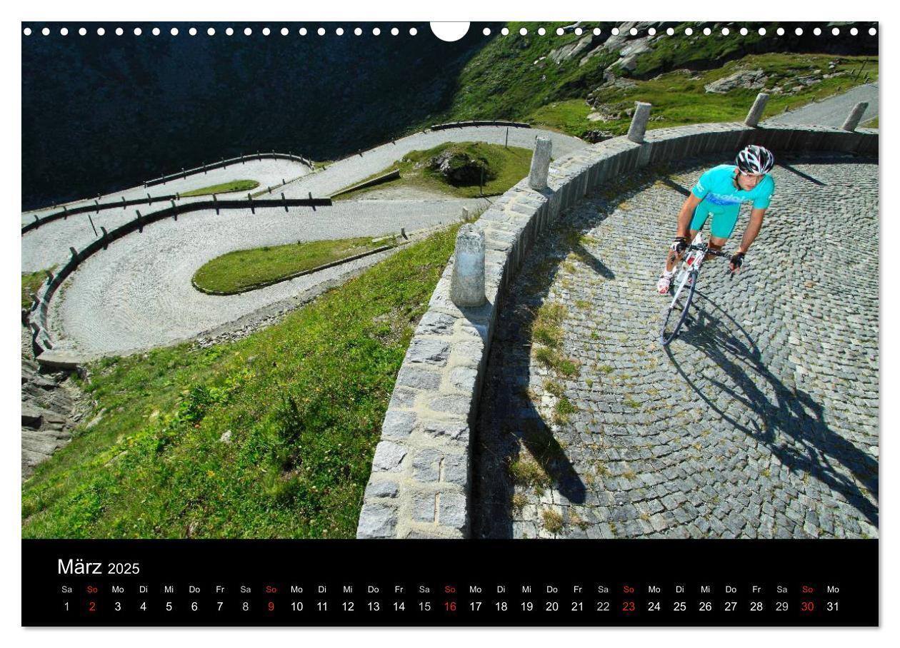 Bild: 9783435833917 | Alpenpässe auf dem Rennrad Vol. 1 (Wandkalender 2025 DIN A3 quer),...