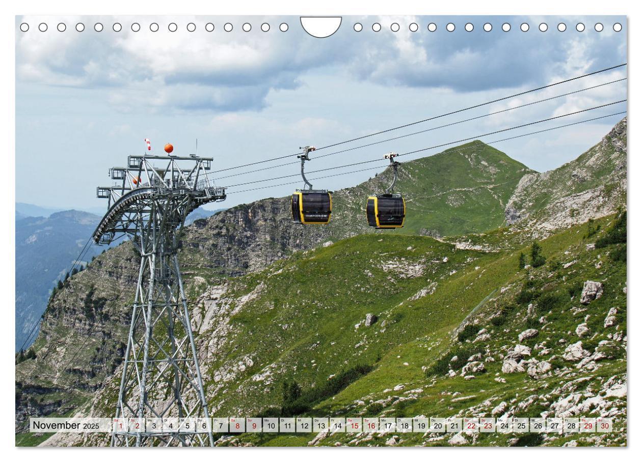 Bild: 9783457155417 | Bergbahnen in den Alpen (Wandkalender 2025 DIN A4 quer), CALVENDO...