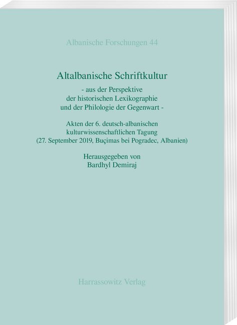 Cover: 9783447113915 | Altalbanische Schriftkultur | Demiraj Bardhyl | Taschenbuch | 412 S.