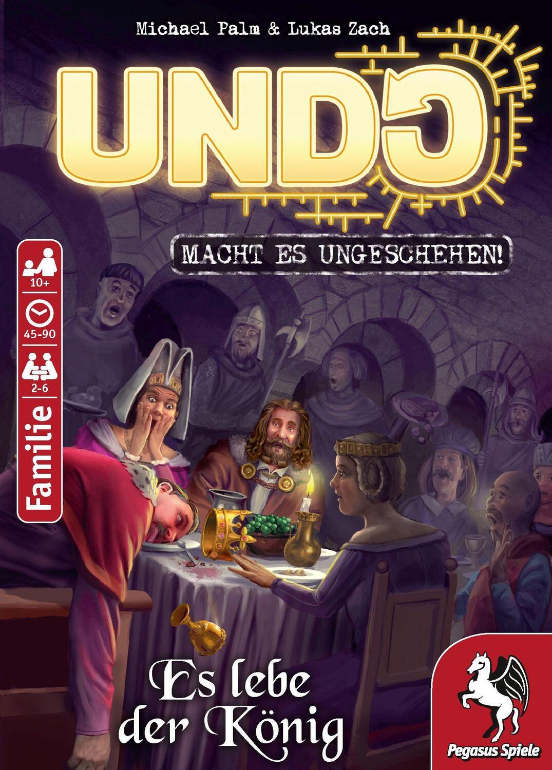 Cover: 4250231728839 | UNDO - Es lebe der König | Spiel | Deutsch | 2021 | Pegasus