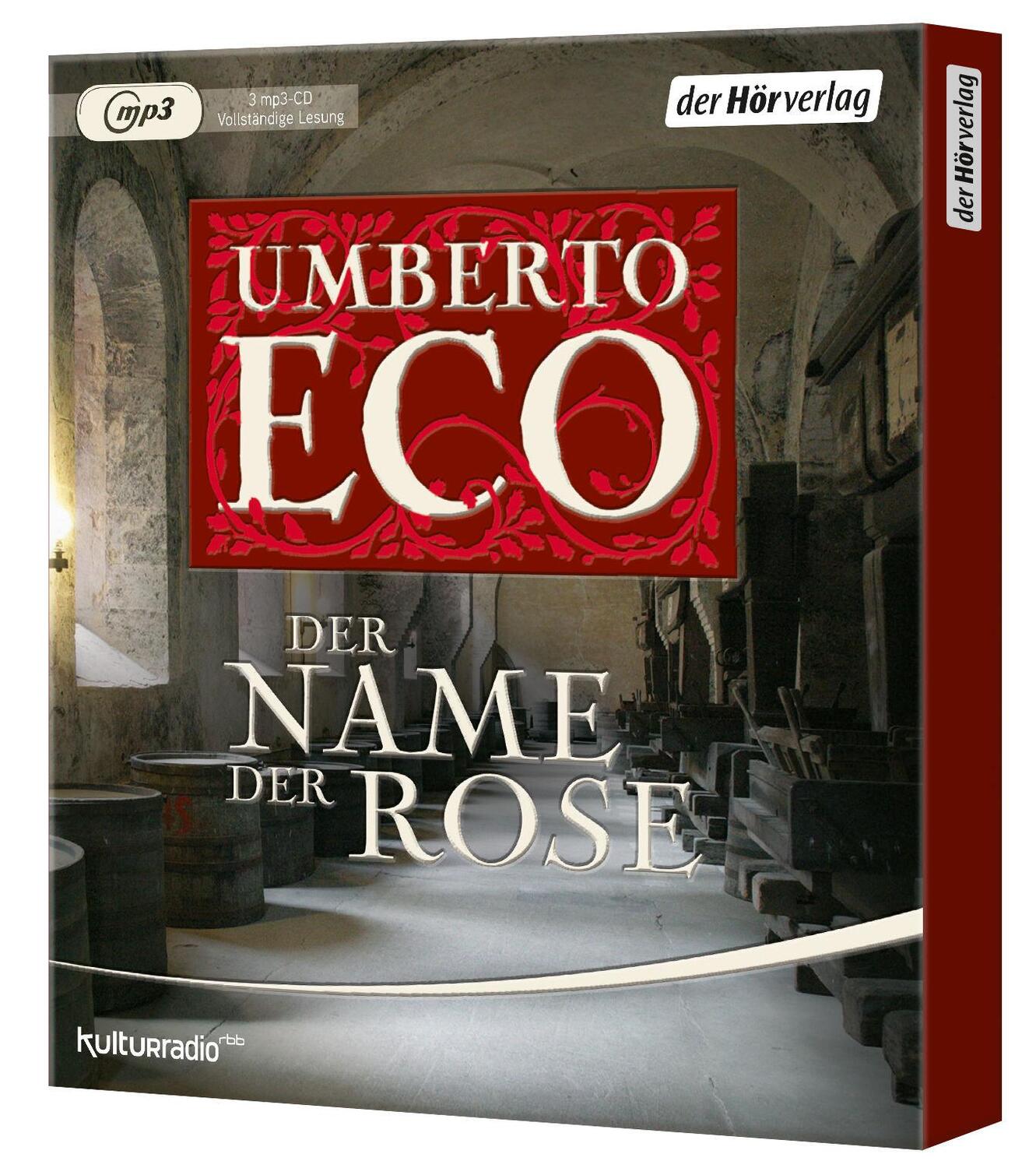 Bild: 9783844523867 | Der Name der Rose | Umberto Eco | MP3 | 3 | Deutsch | 2016