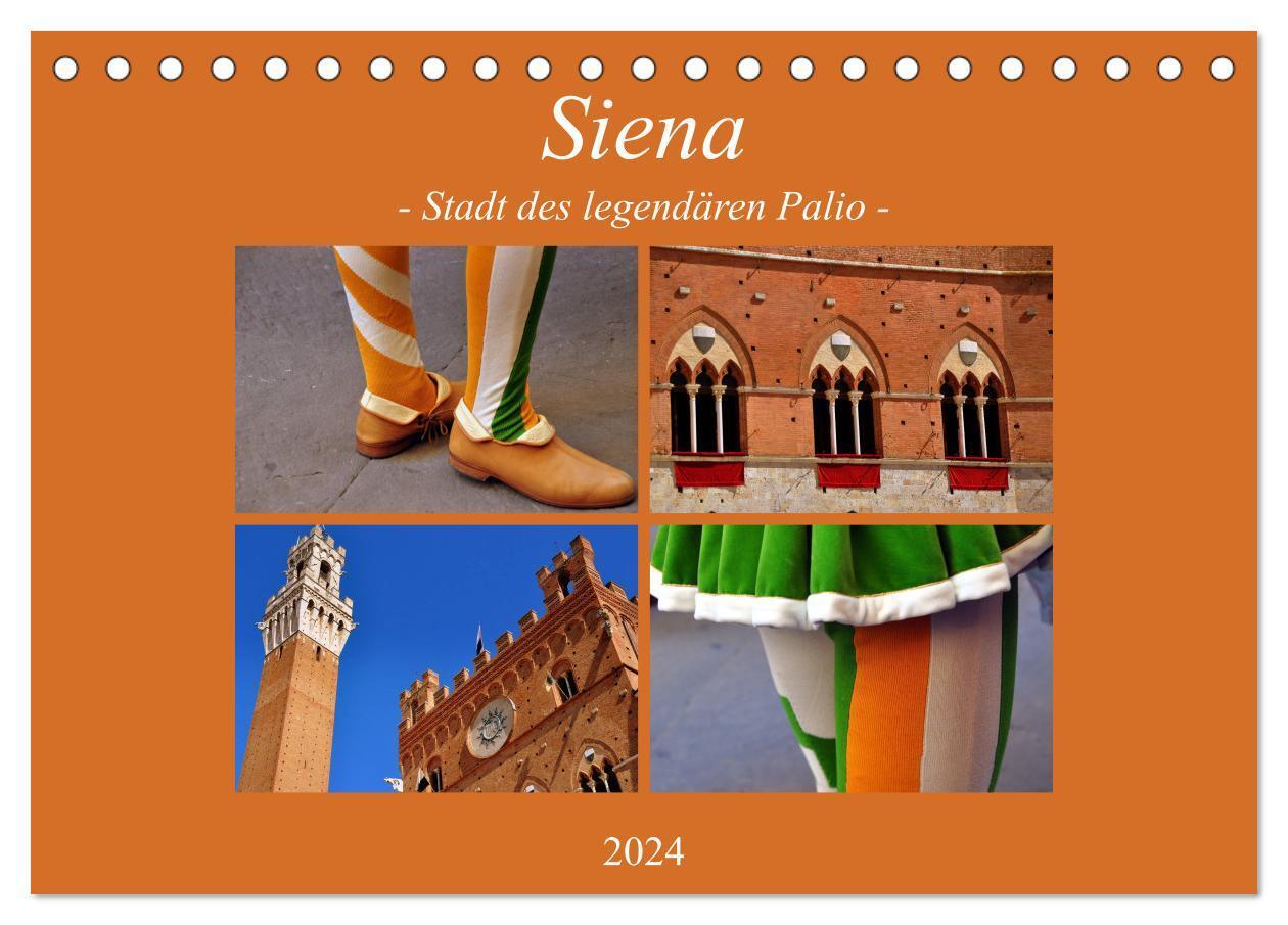 Cover: 9783383205958 | Siena - Stadt des legendären Palio (Tischkalender 2024 DIN A5...
