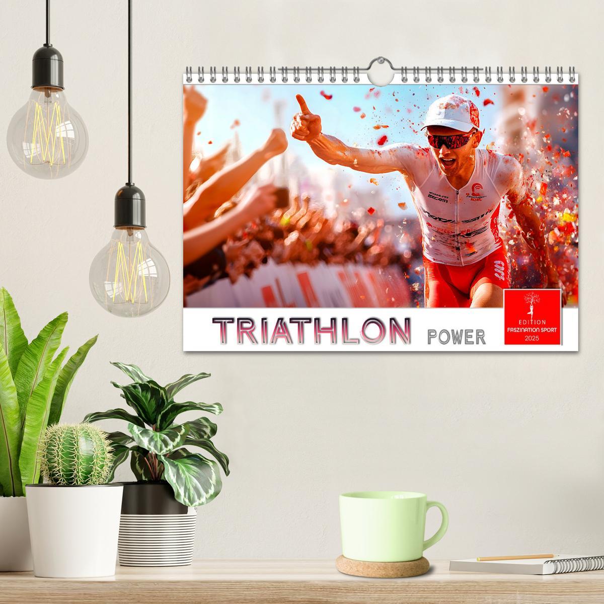 Bild: 9783457226377 | Triathlon Power (Wandkalender 2025 DIN A4 quer), CALVENDO...