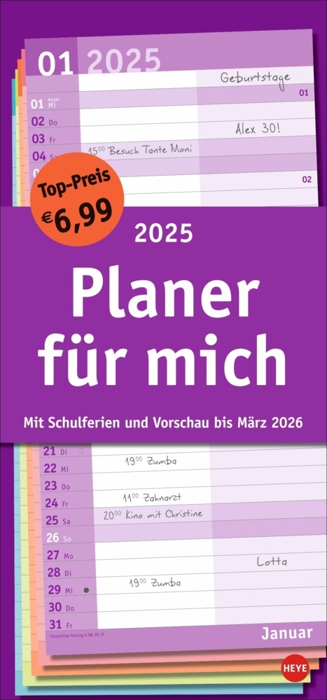 Cover: 9783756405985 | Basic Planer für mich 2025 | Kalender | Spiralbindung | 14 S. | 2025