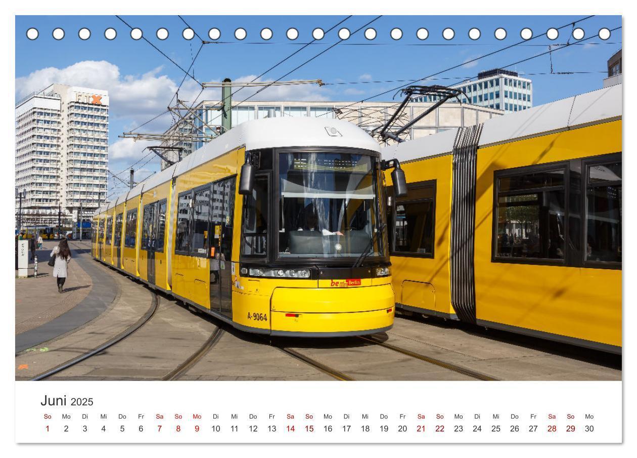 Bild: 9783435043972 | Trams und Straßenbahnen (Tischkalender 2025 DIN A5 quer), CALVENDO...