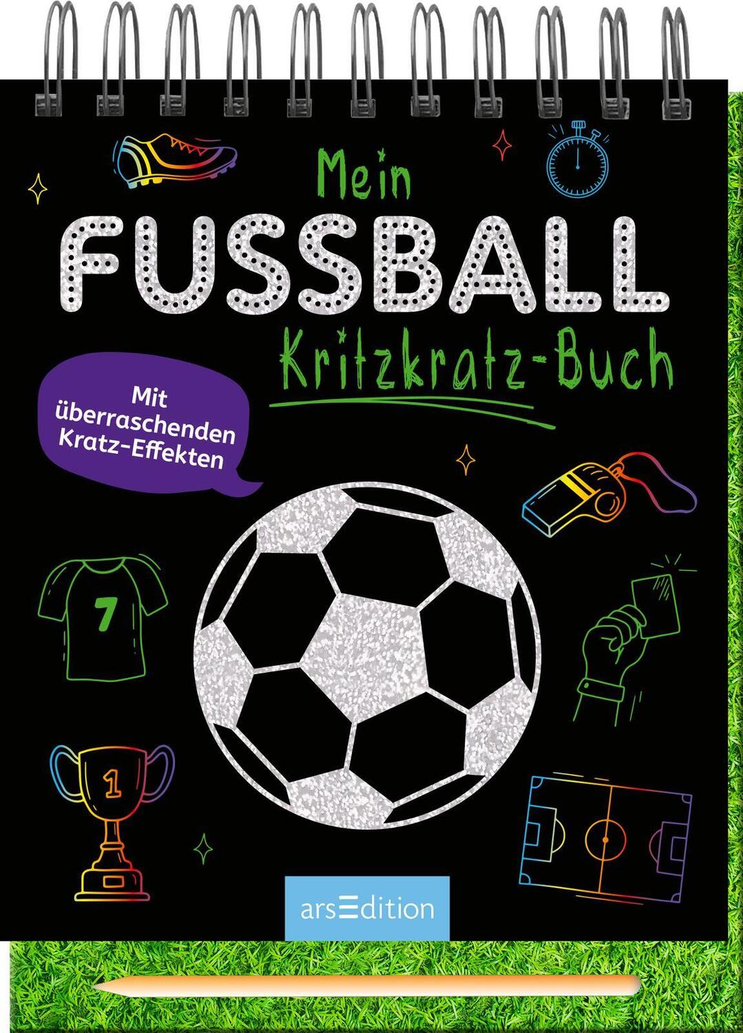 Cover: 9783845857275 | Mein Fußball-Kritzkratz-Buch | Mit überraschenden Kratz-Effekten