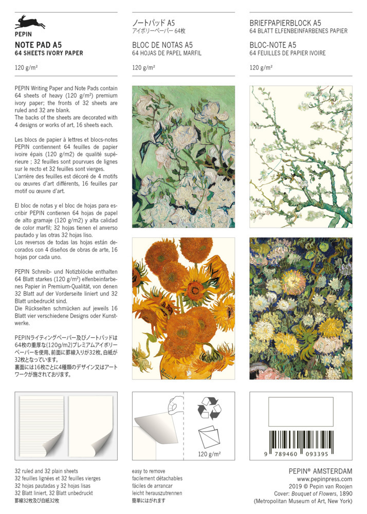 Bild: 9789460093395 | Vincent van Gogh | Writing Paper & Note Pad A5 | Pepin van Roojen