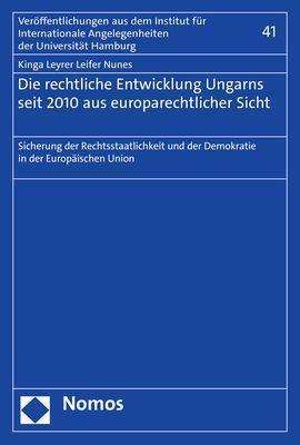 Cover: 9783756004591 | Die rechtliche Entwicklung Ungarns seit 2010 aus europarechtlicher...