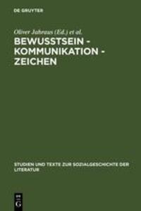 Cover: 9783484350823 | Bewußtsein ¿ Kommunikation ¿ Zeichen | Nina Ort (u. a.) | Buch | ISSN