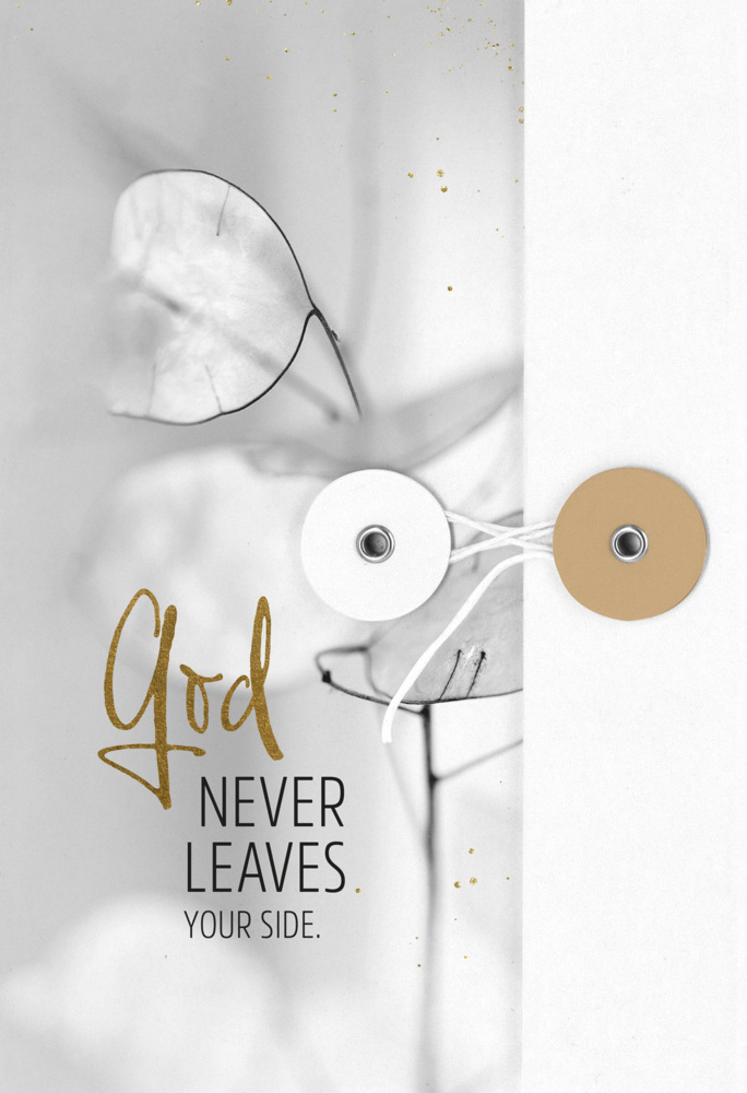 Cover: 4250330935275 | Notizbuch mit Knopf - God never leaves your side | Buch | 176 S.