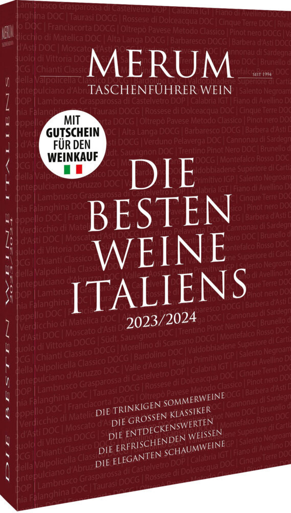 Cover: 9783959618564 | Die besten Weine Italiens 2023/2024 | Der Merum Taschenführer Wein