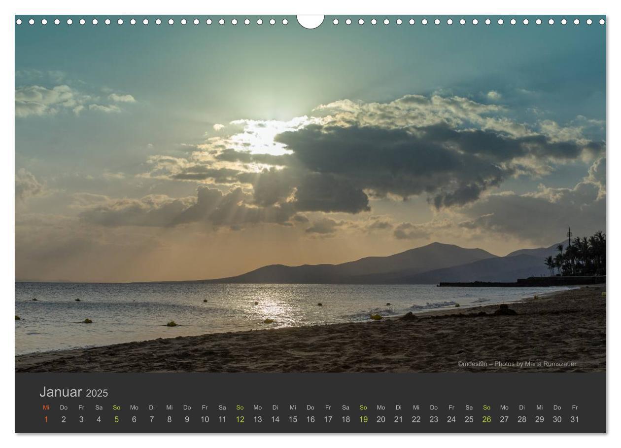 Bild: 9783435496747 | Vulkaninsel ¿ Lanzarote (Wandkalender 2025 DIN A3 quer), CALVENDO...