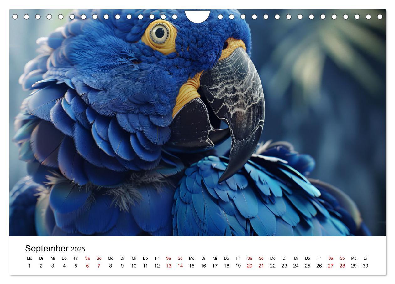 Bild: 9783383795046 | Papageien - Farbenfrohe Paradiesvögel (Wandkalender 2025 DIN A4...