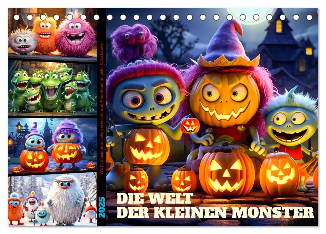 Cover: 9783383885723 | Die Welt der kleinen Monster (Tischkalender 2025 DIN A5 quer),...