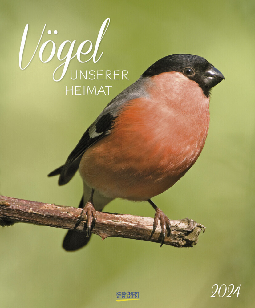 Cover: 9783731868538 | Vögel unserer Heimat 2024 | Korsch Verlag | Kalender | Spiralbindung