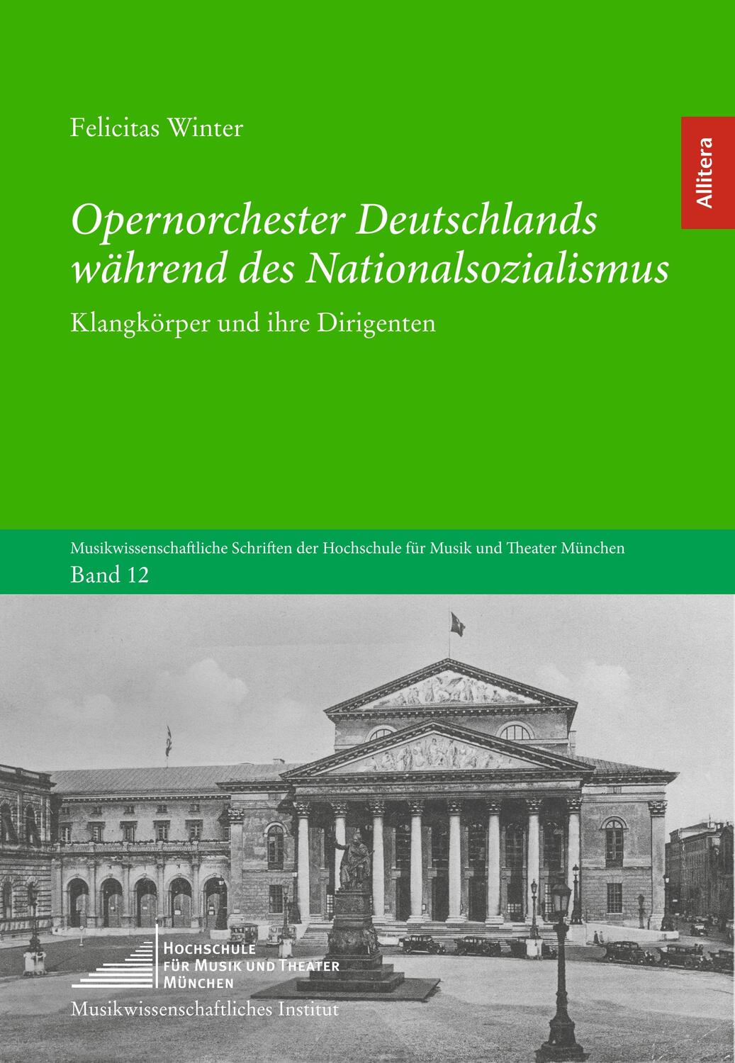 Cover: 9783962331870 | Opernorchester Deutschlands während des Nationalsozialismus | Winter