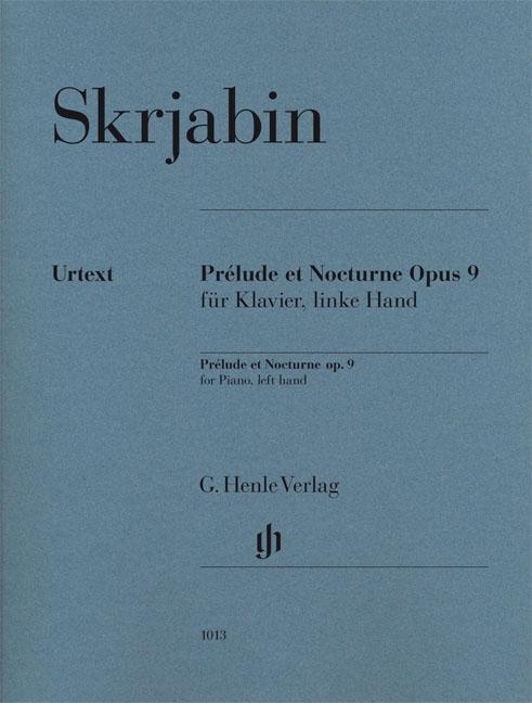 Cover: 9790201810133 | Alexander Skrjabin - Prélude et Nocturne für Klavier, linke Hand op. 9