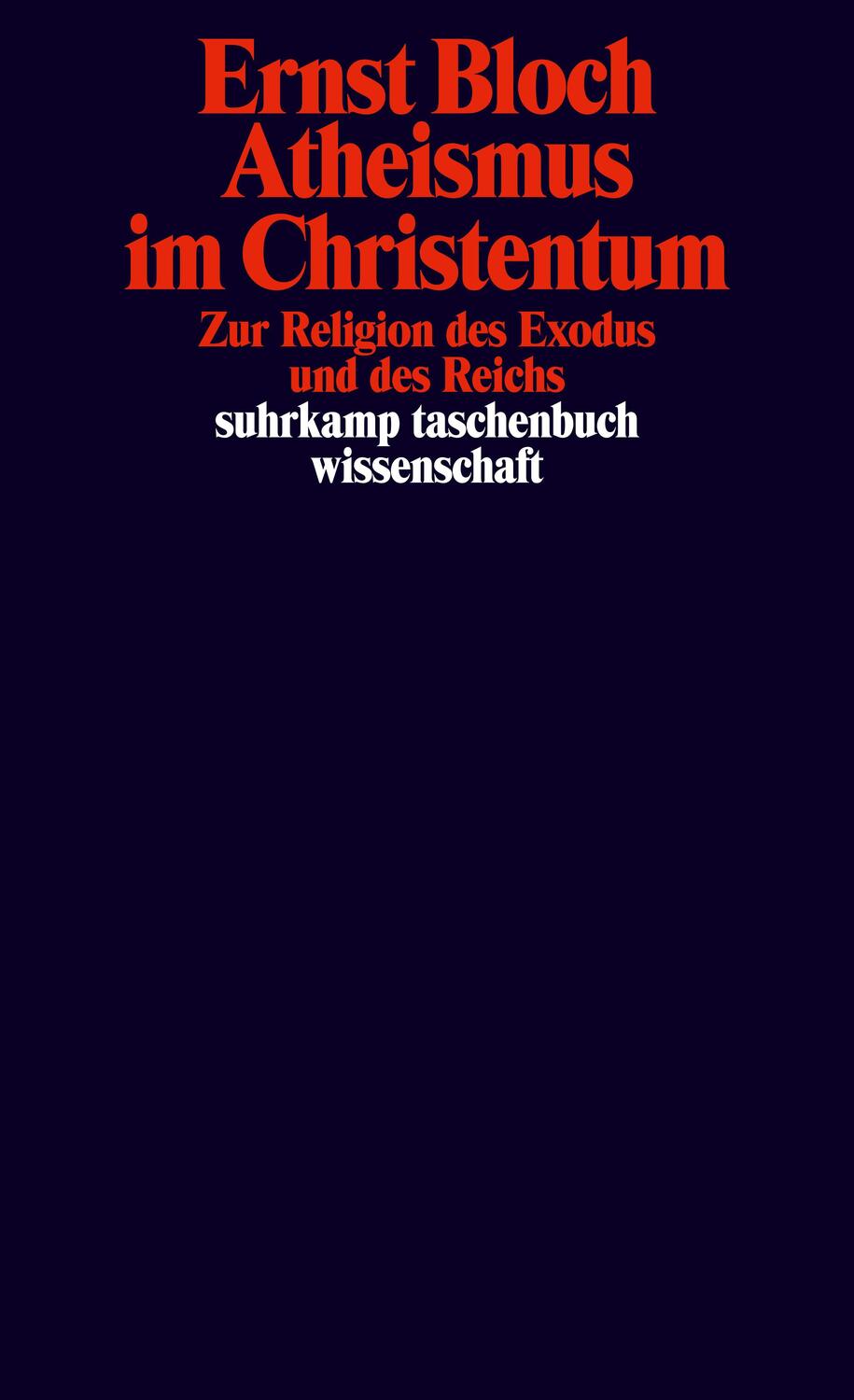 Cover: 9783518281635 | Atheismus im Christentum. Zur Religion des Exodus und des Reichs.