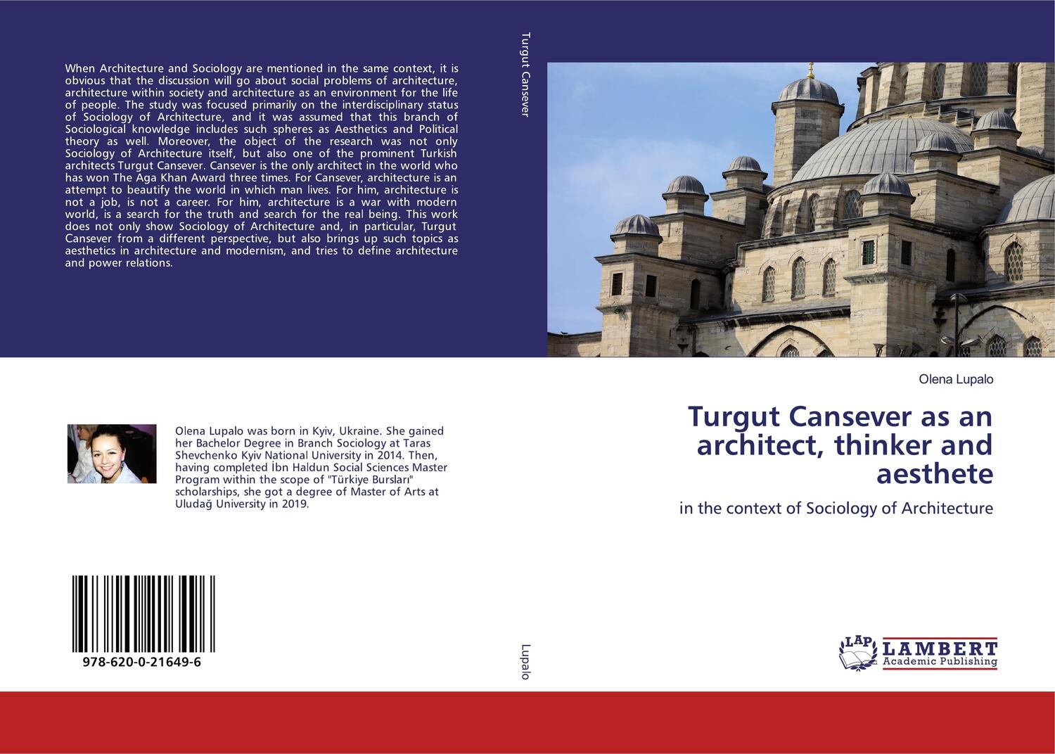 Cover: 9786200216496 | Turgut Cansever as an architect, thinker and aesthete | Olena Lupalo