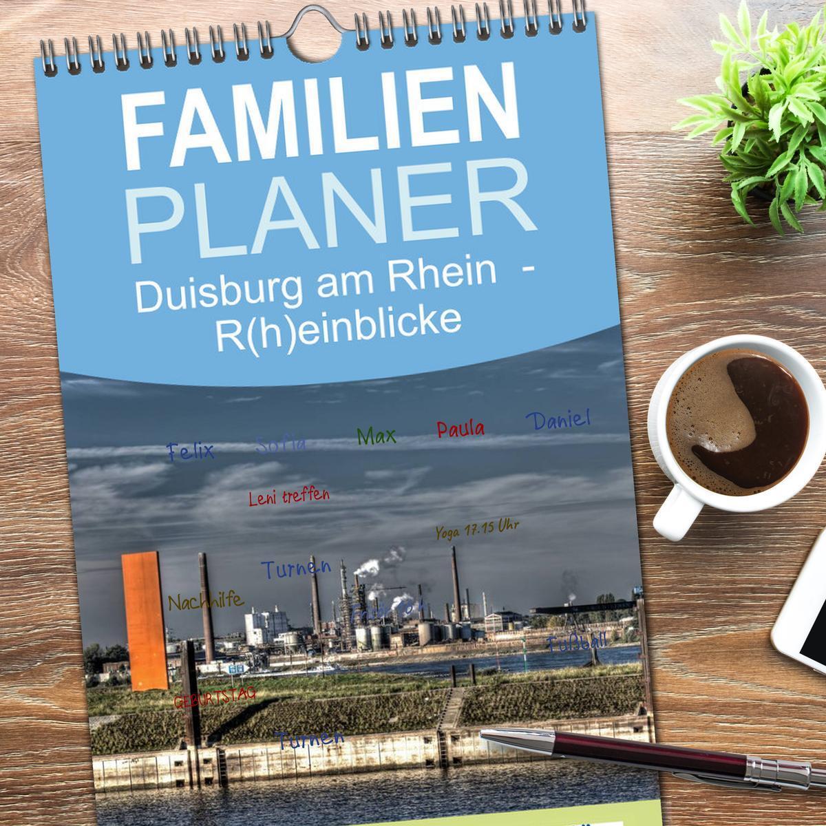 Bild: 9783457105924 | Familienplaner 2025 - Duisburg am Rhein - R(h)einblicke mit 5...